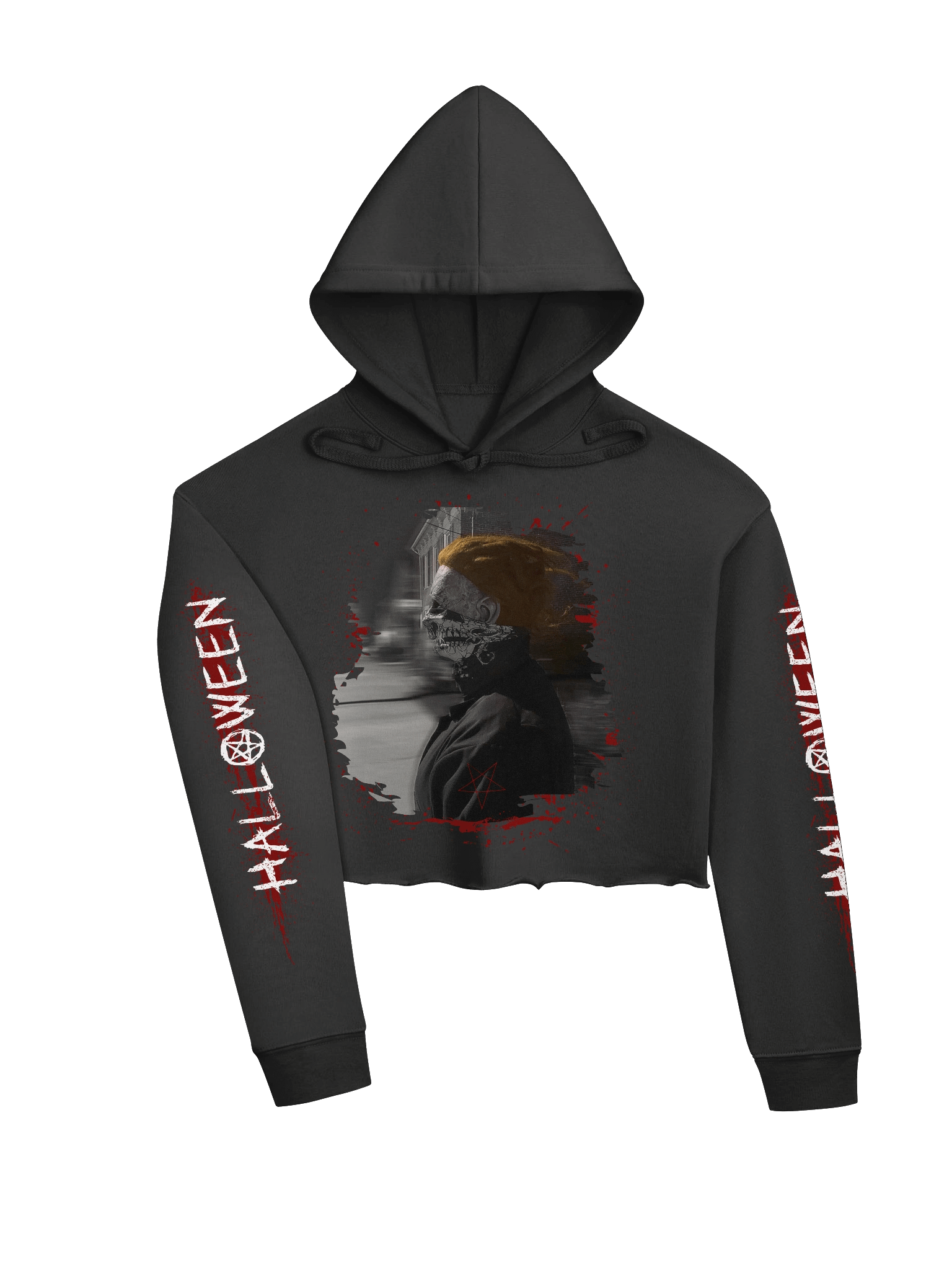 Thug Michael Myers Fleece Crop Hoodie product image (3)
