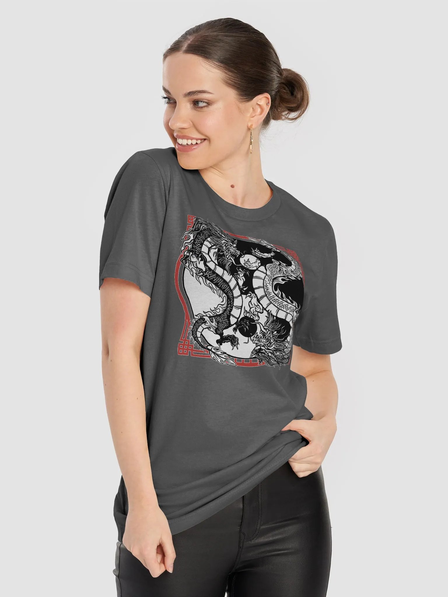 Yin and Yang Dragons Premium T-shirt product image (8)