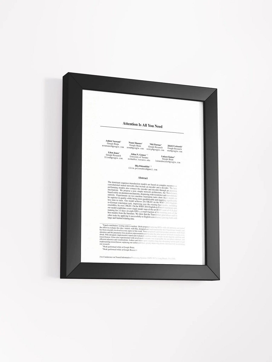Attention is all you need poster product image (26)