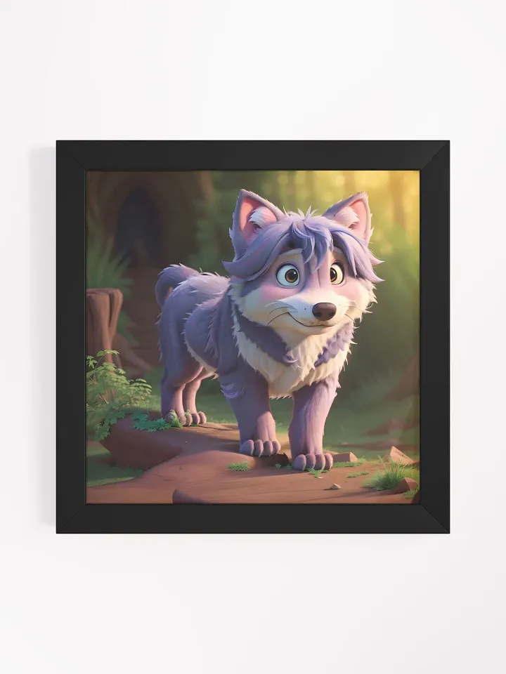 Endangered Species - Mexico - Mexican Wolf Eco-Friendly Ayous Wood Framed Poster product image (1)