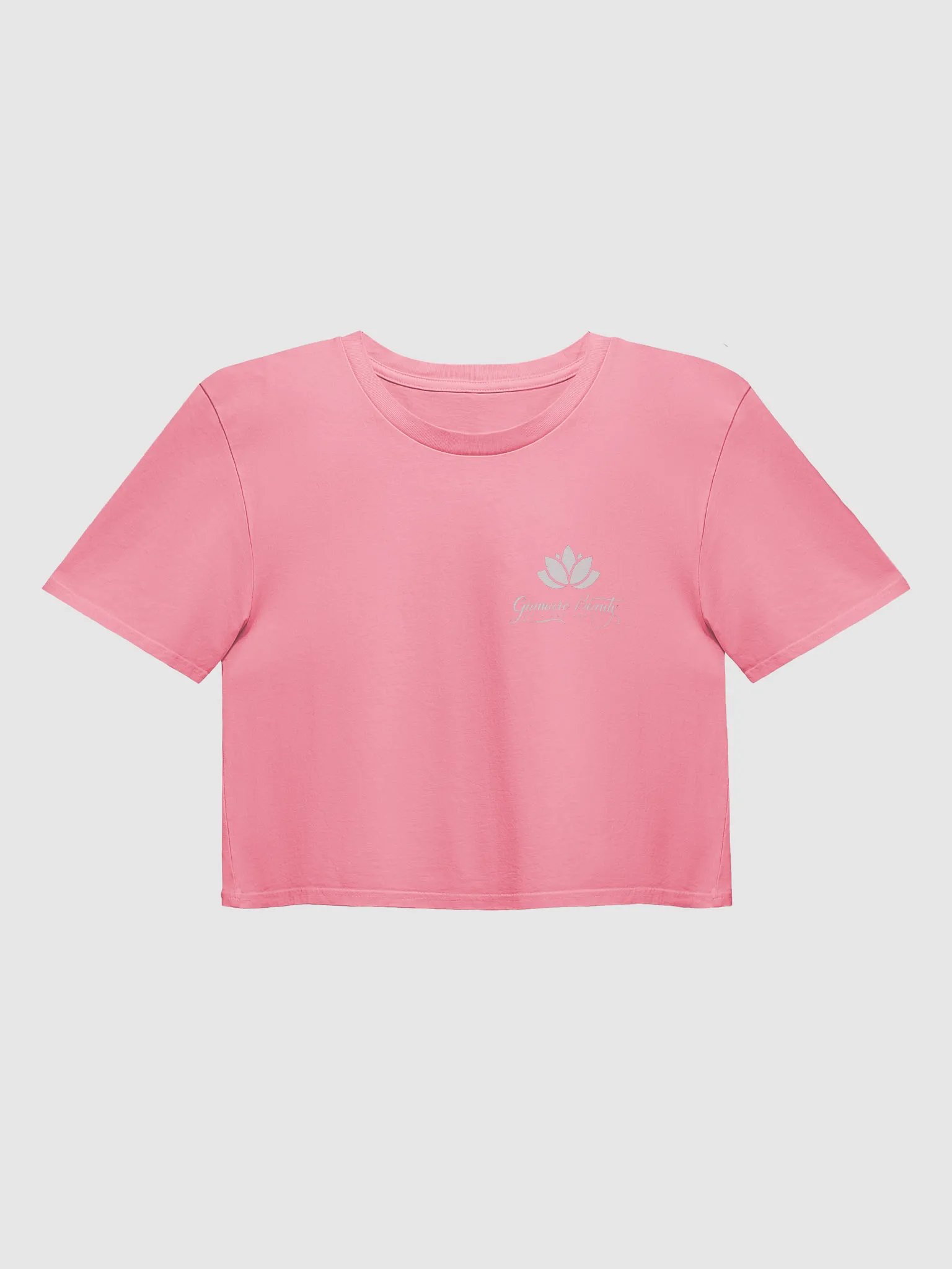Lotus Bloom Women's Crop Top white product image (5)
