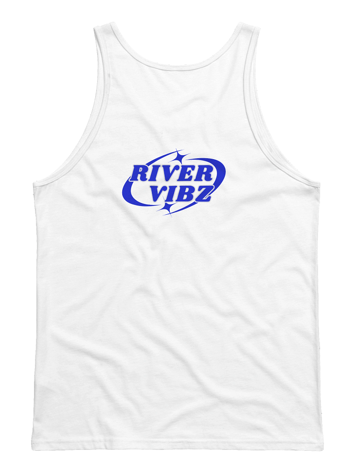 Men's Blue Starry River Vibz Logo Tank product image (7)