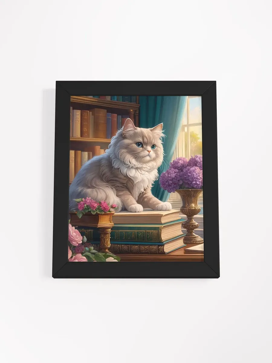 Cat Academia - Wall Art - Framed - Light Academia product image (1)