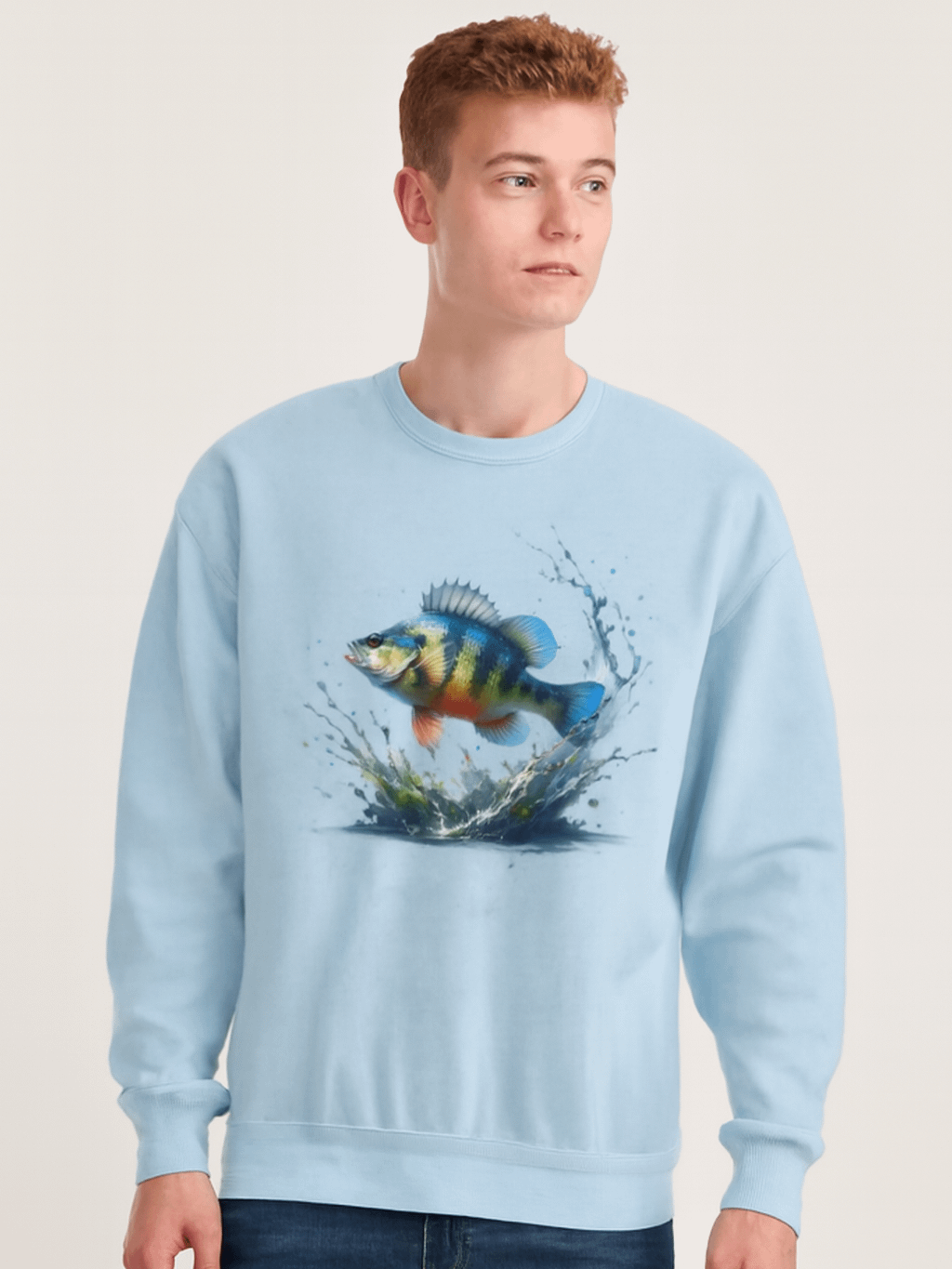 Leaping Fish Crewneck Sweatshirt product image (1)
