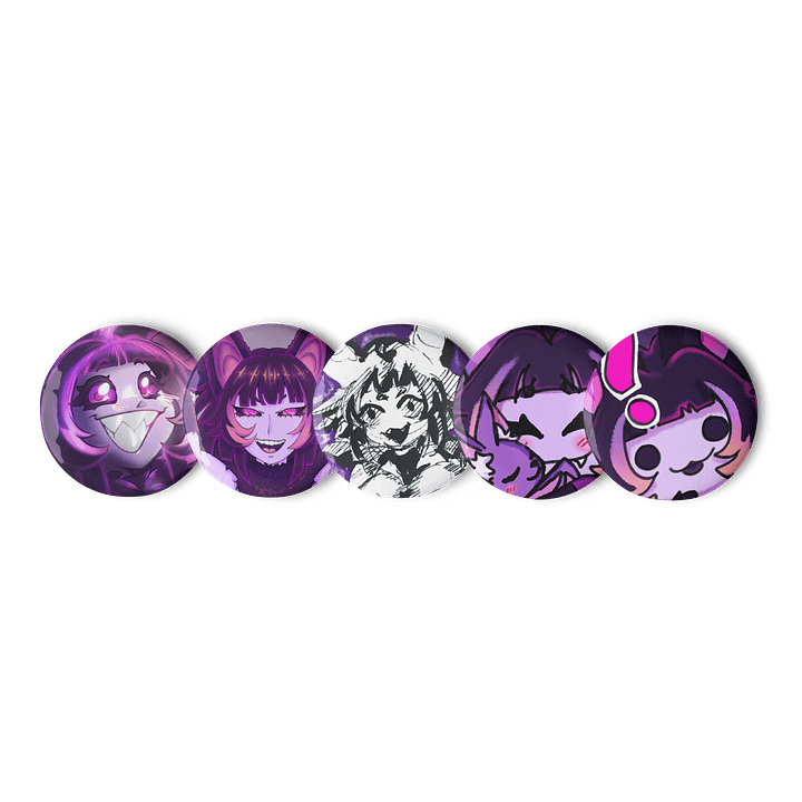 RABID ANYU BUTTON PINS!!! product image (1)