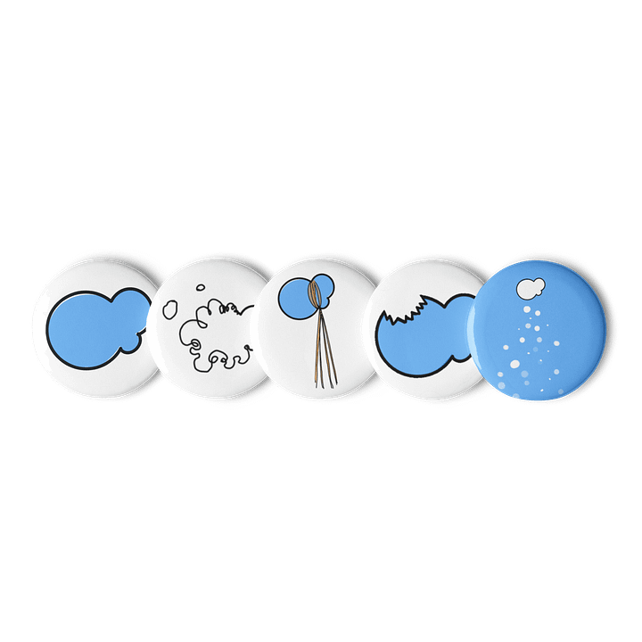 Gongi Cloud Pin Buttons Set product image (1)