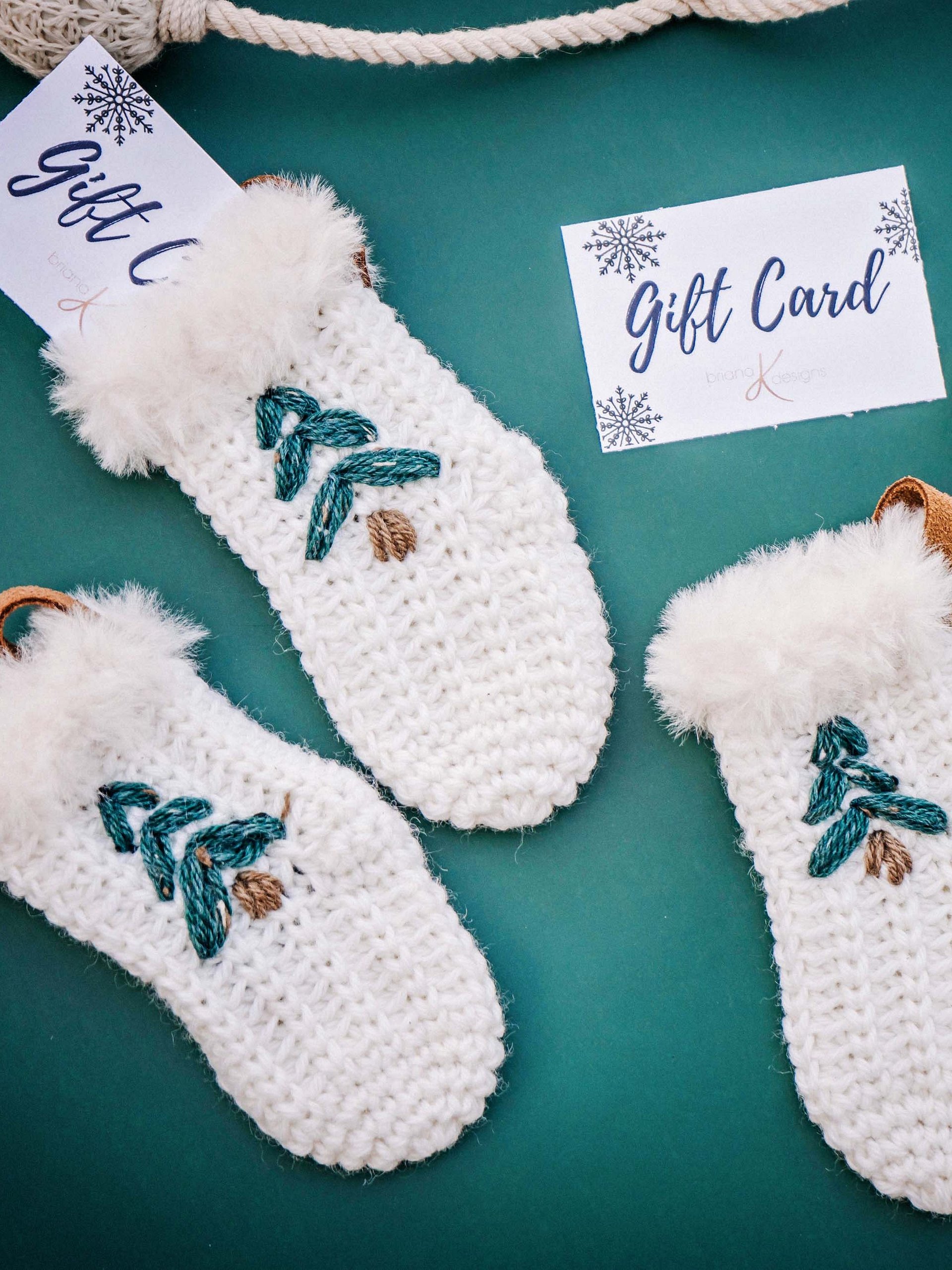 Crochet DIY Gift Card Holder Stocking & Ornament product image (1)