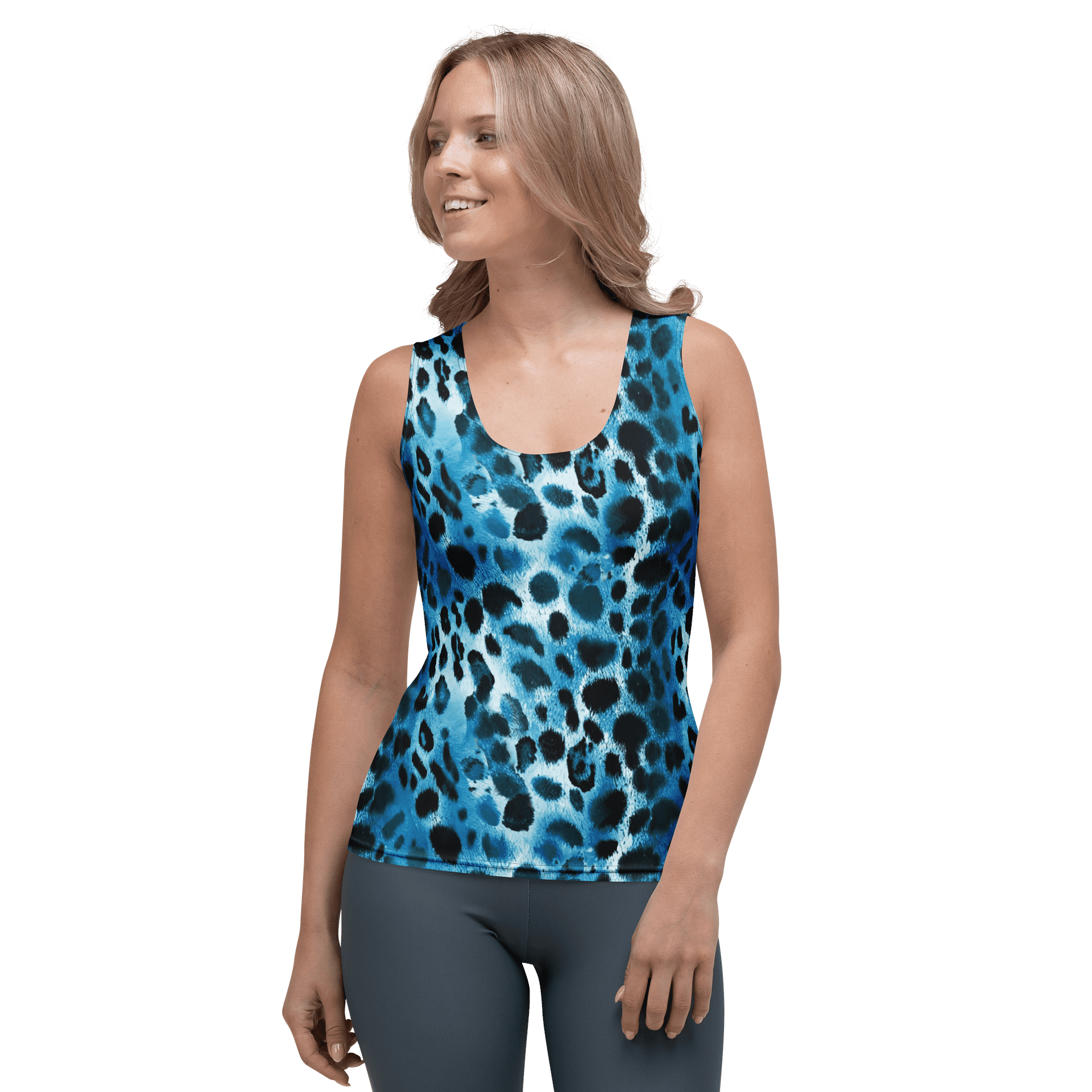 Blue Leopard Tank Top product image (1)