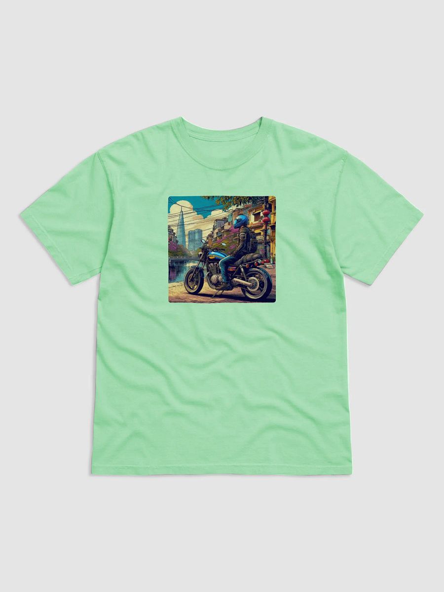 Riverside Rider Blue Helmet T-Shirt product image (50)