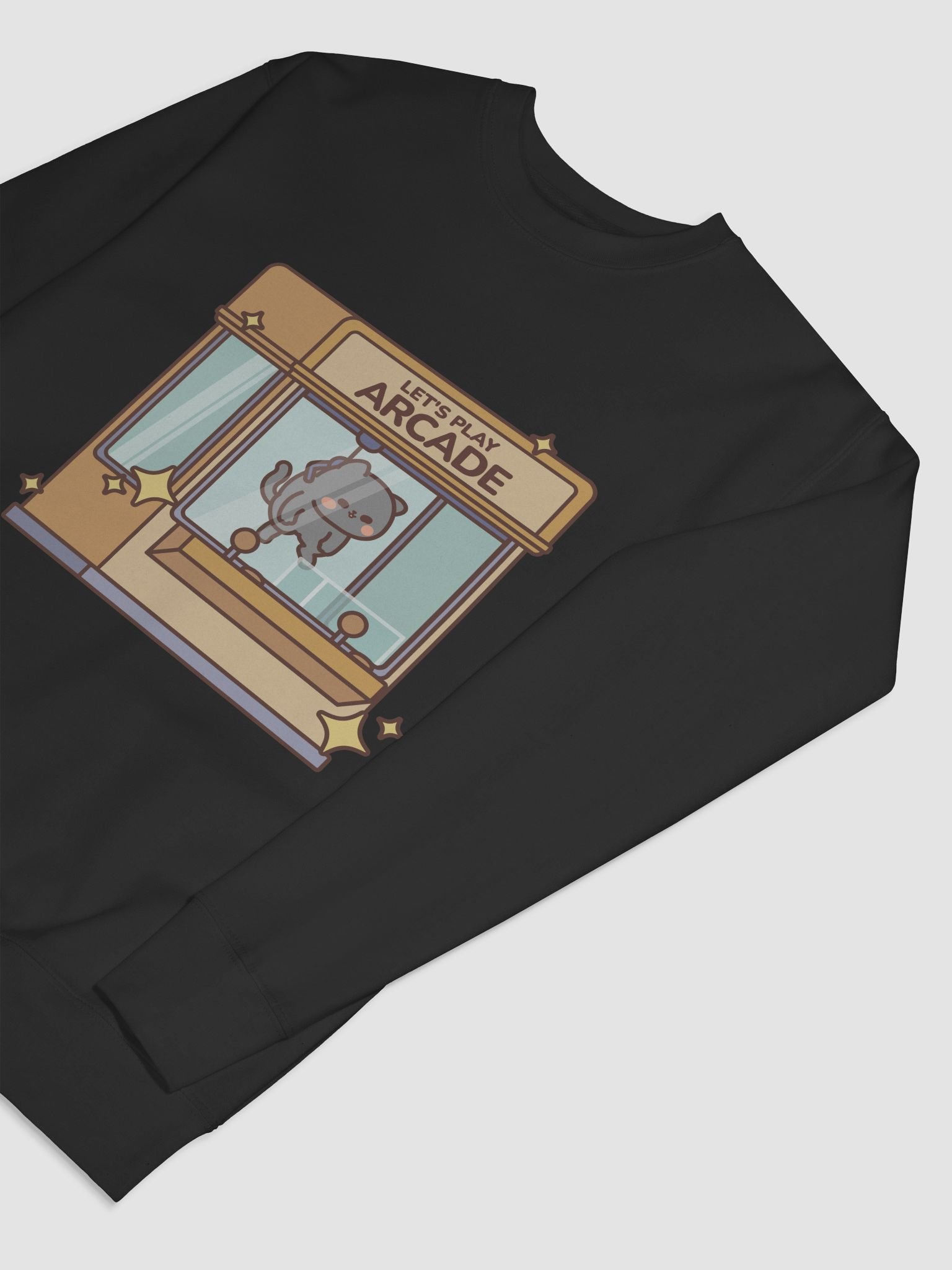 Let's Play Arcade Logo - Black Sweatshirt product image (7)