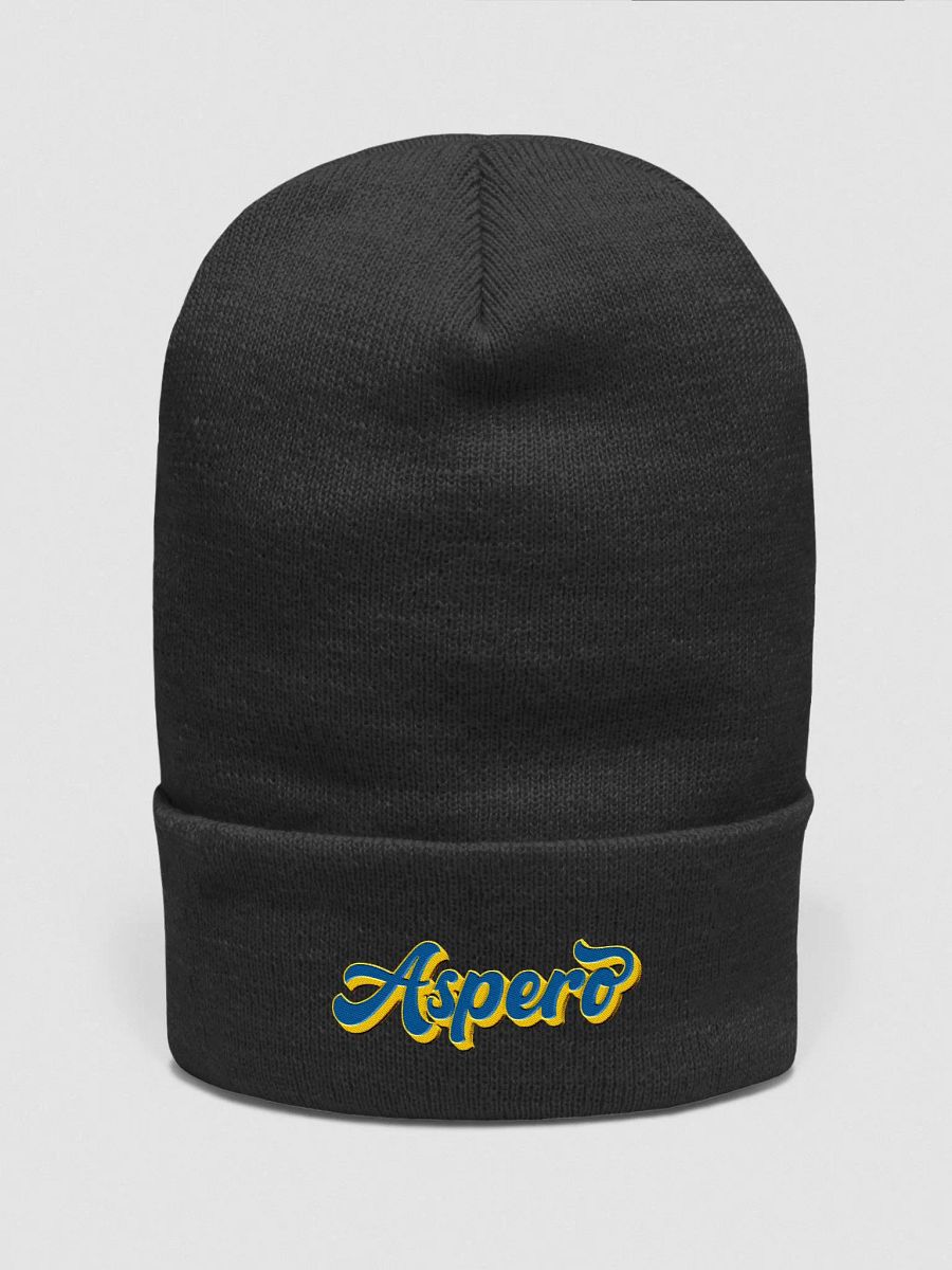 Aspero Yupoong Cuffed Beanie BL/Y product image (1)