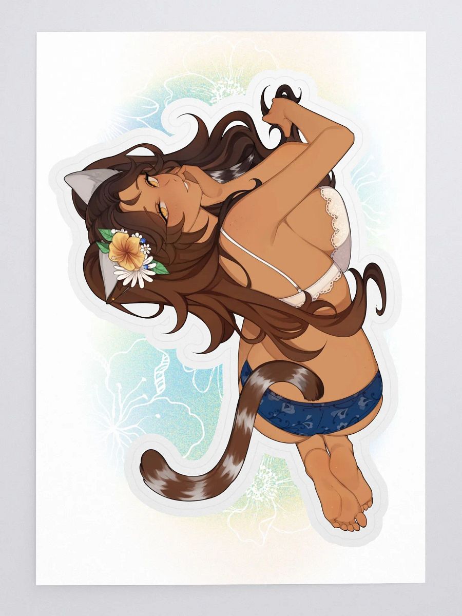 Clementine Cozy Kiss Cut Sticker product image (3)