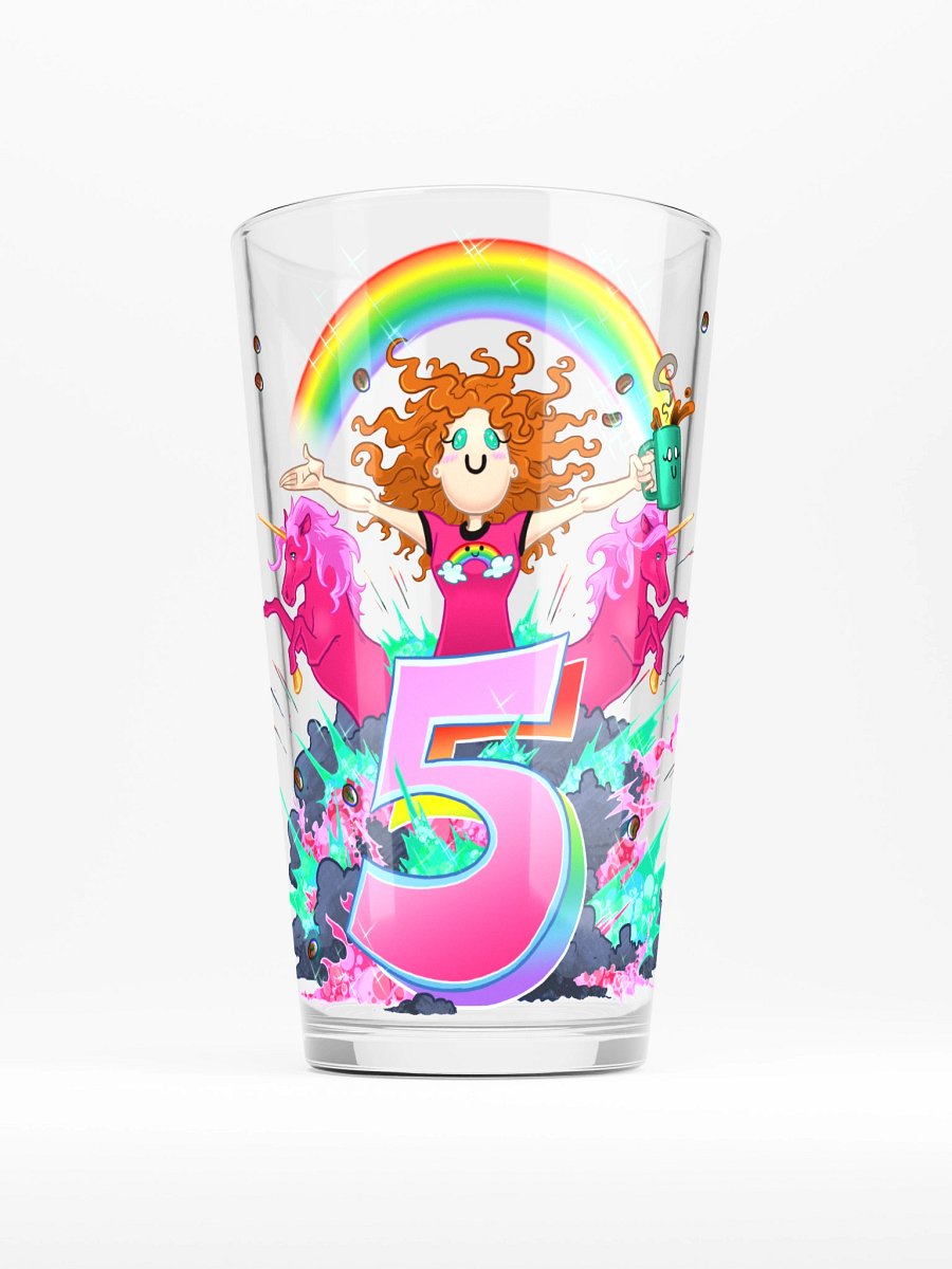 LadyAm5Years Pint Glass product image (1)