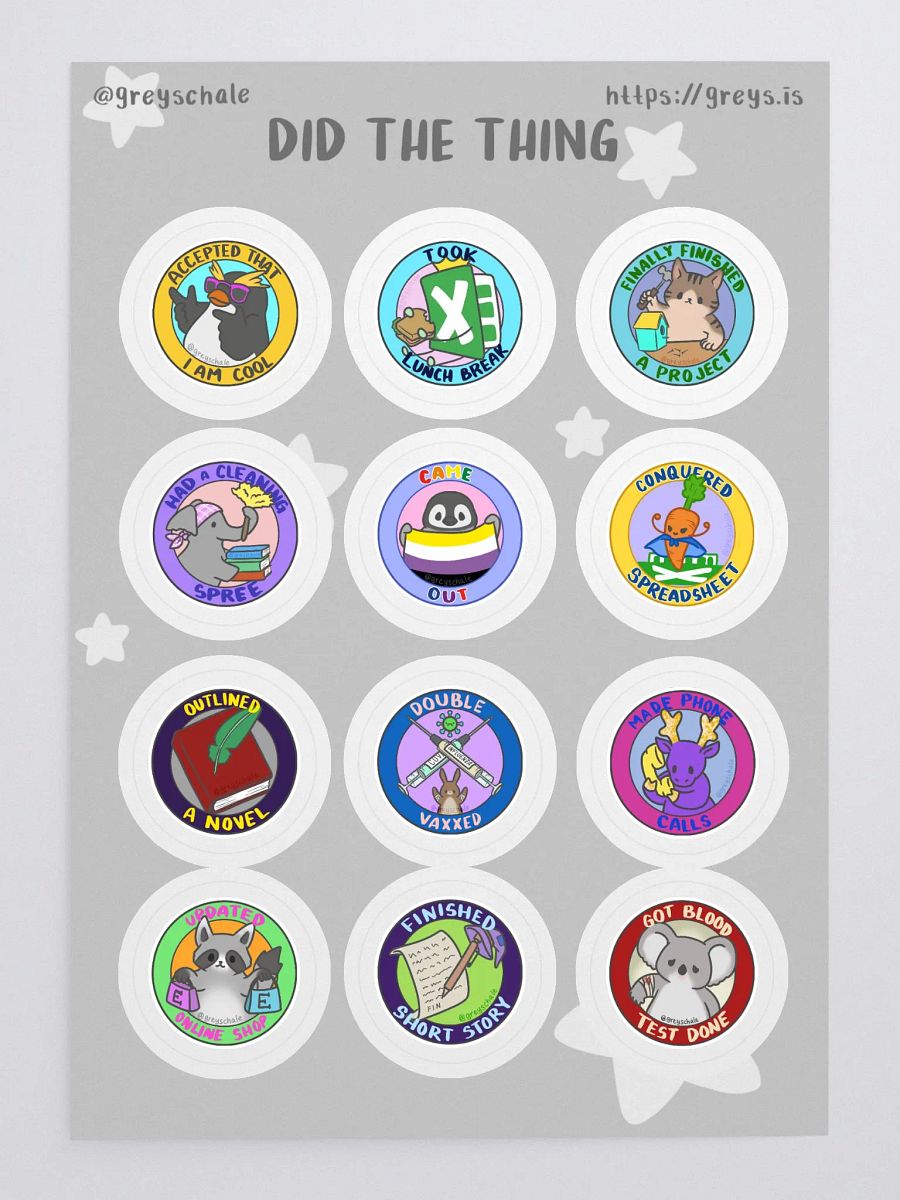 Did The Thing Sticker Sheet pt 3 product image (3)