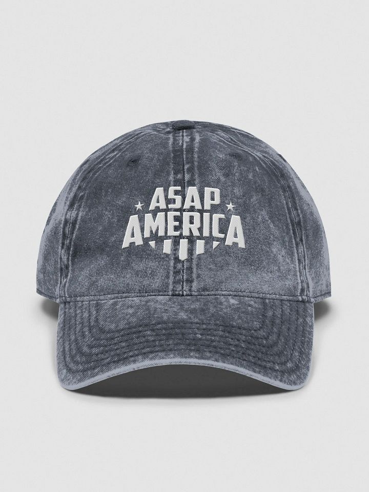 ASAP America Classic Denim Dad Hat – Embroidered Logo product image (1)