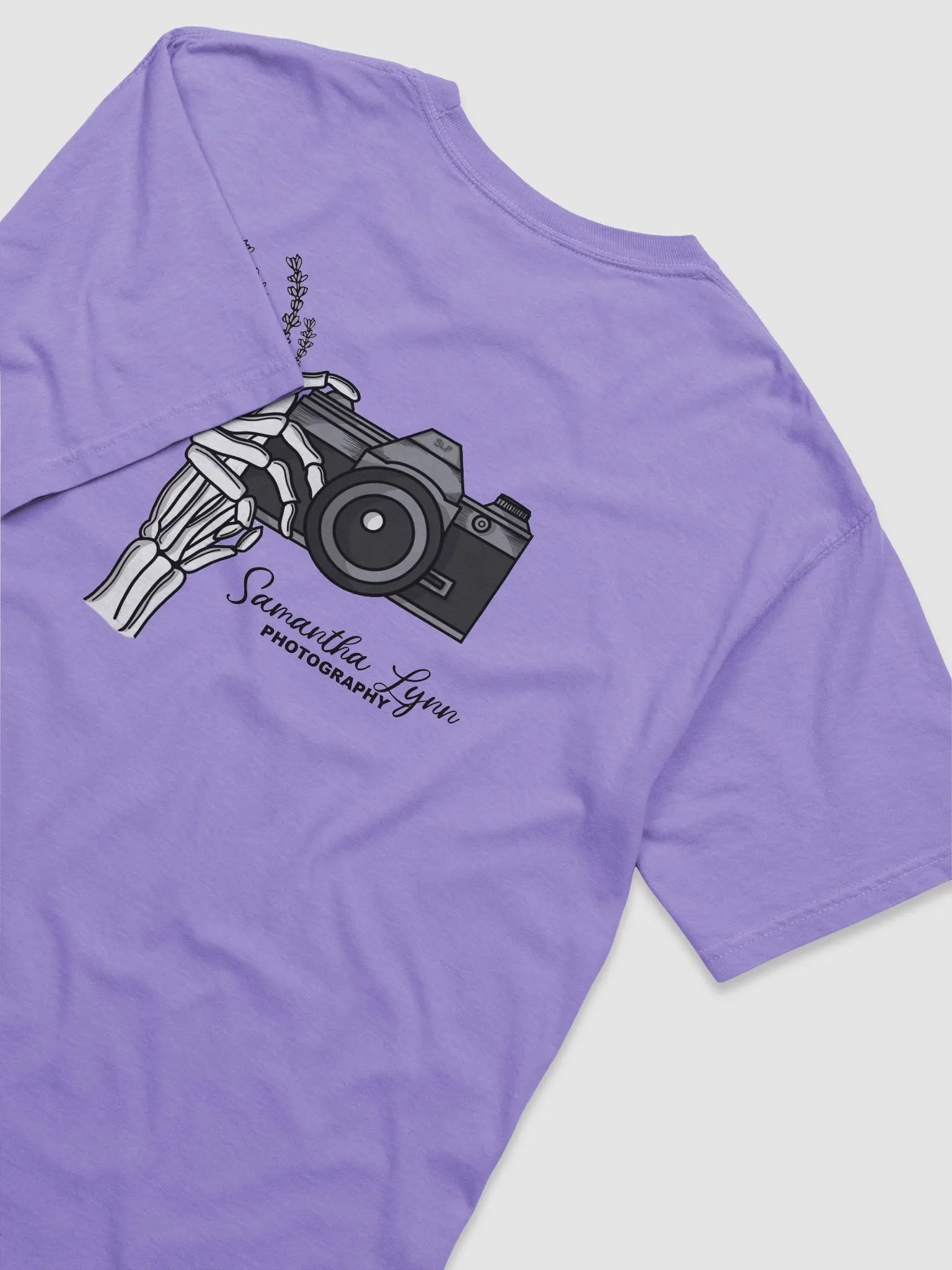 Samantha Lynn Photography - Skeleton Hand with Lavender - Black Text product image (24)