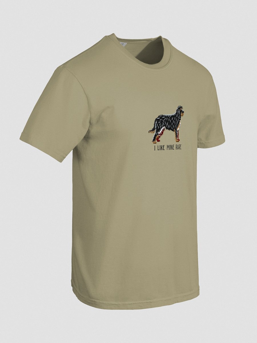 I Like Mine Rare T-Shirt(Embroidered) of an Otterhound(Black & Tan) product image (18)