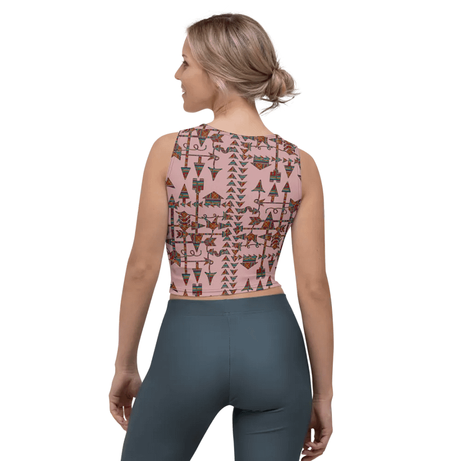 Tribal Geometric Summer Crop Top product image (2)