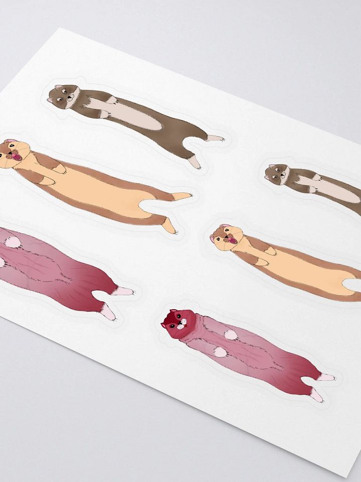 Cute Stoats Stickers product image (2)