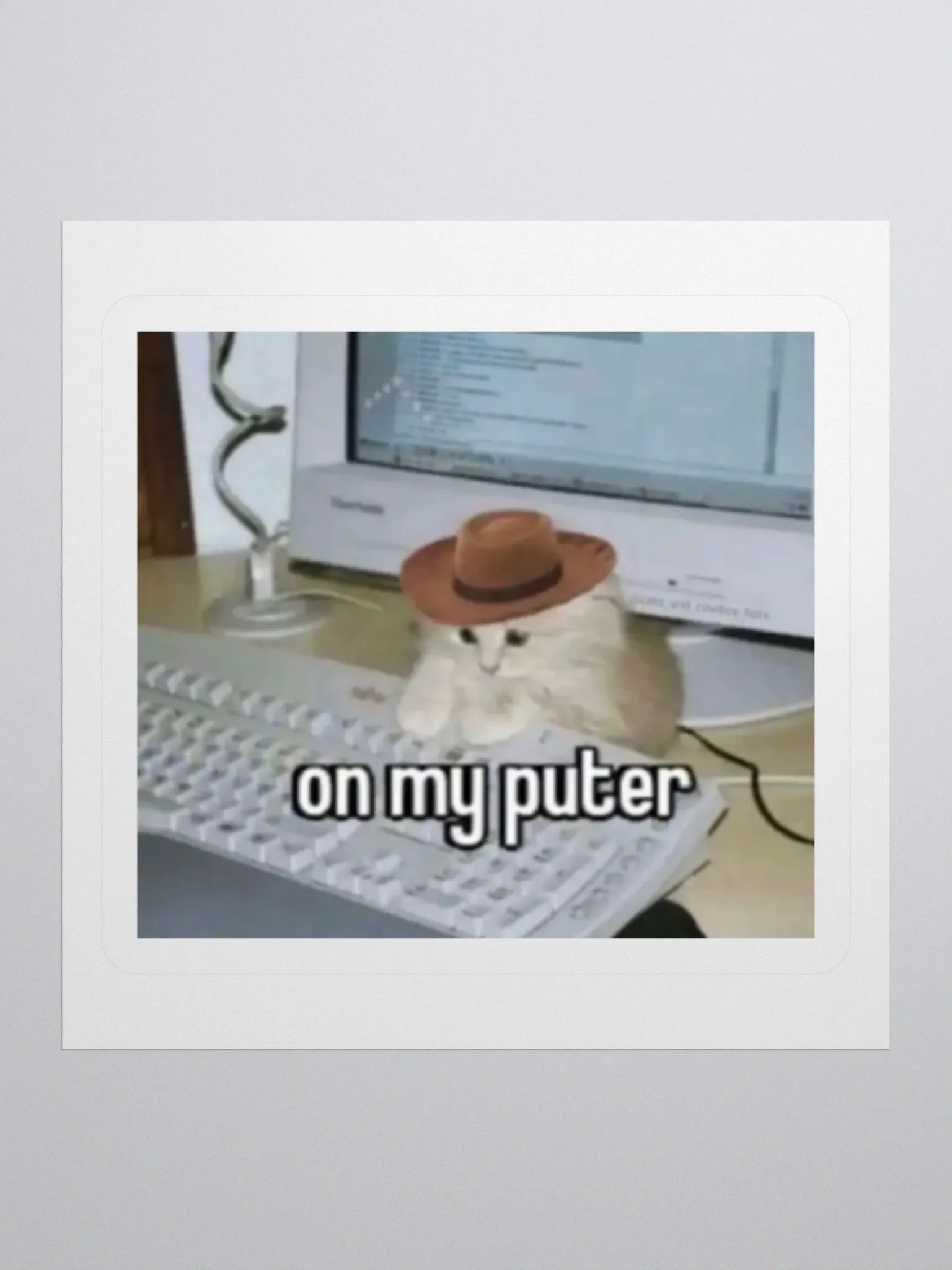 "on my puter" Sticker product image (3)