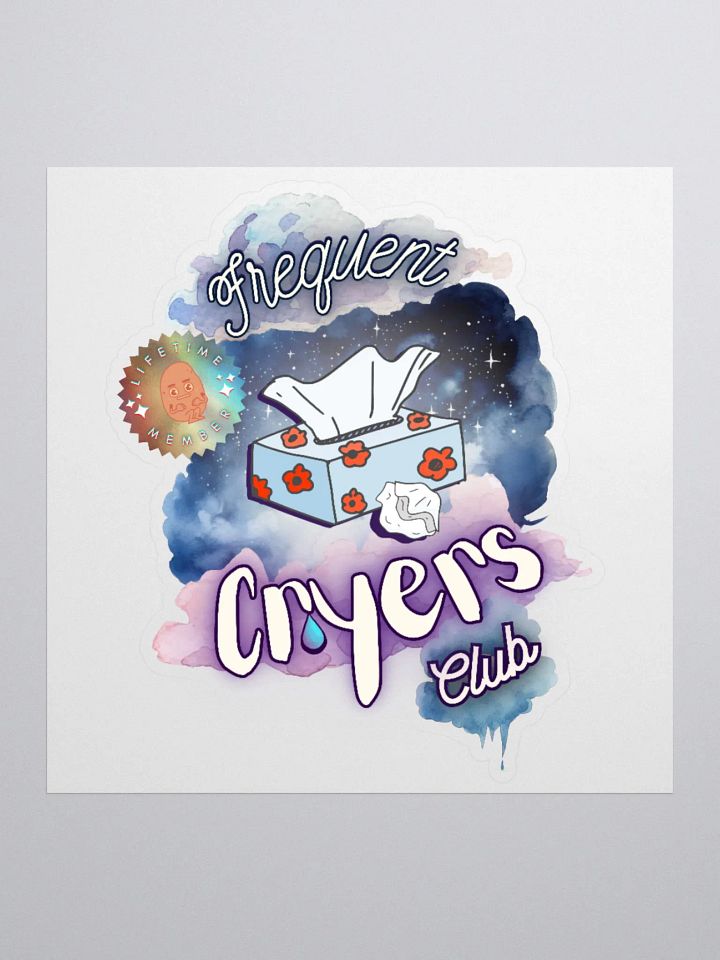 FREQUENT CRYERS CLUB kiss-cut sticker product image (1)