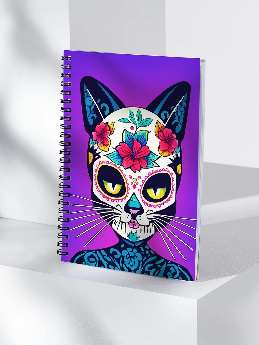 Cat Sugar Skull - Day of The Dead Spiral Notebook product image (4)
