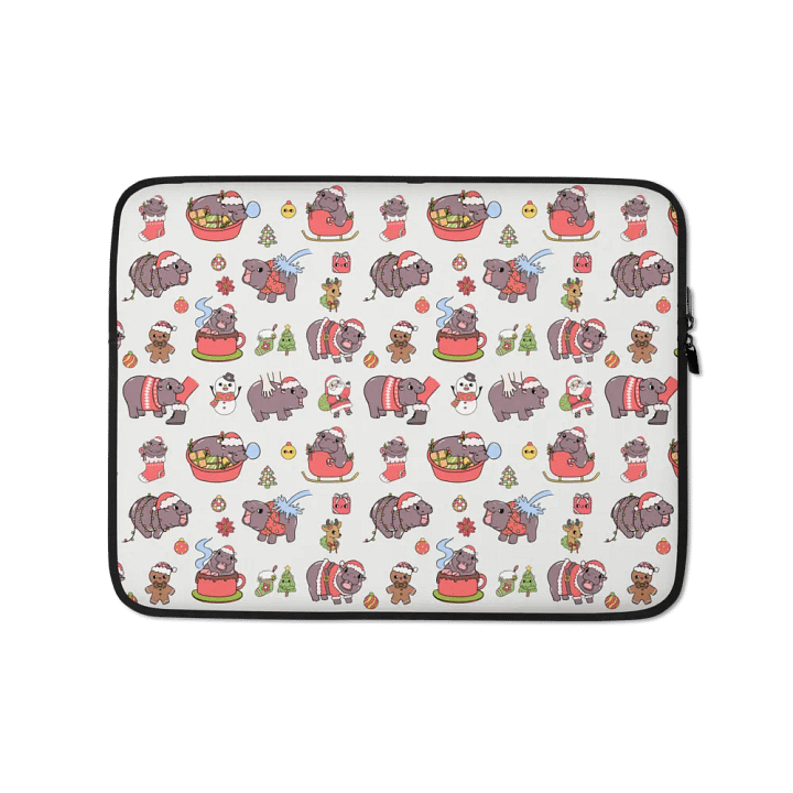 Festive Capybara Laptop Sleeve product image (1)
