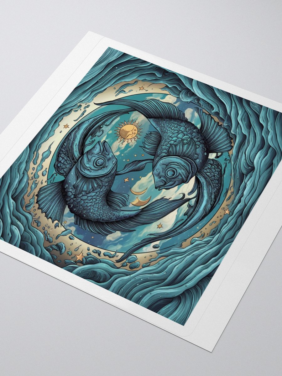 Exclusive Pisces Yin-Yang Fish Sticker - Perfect for Astrology Lovers! product image (7)