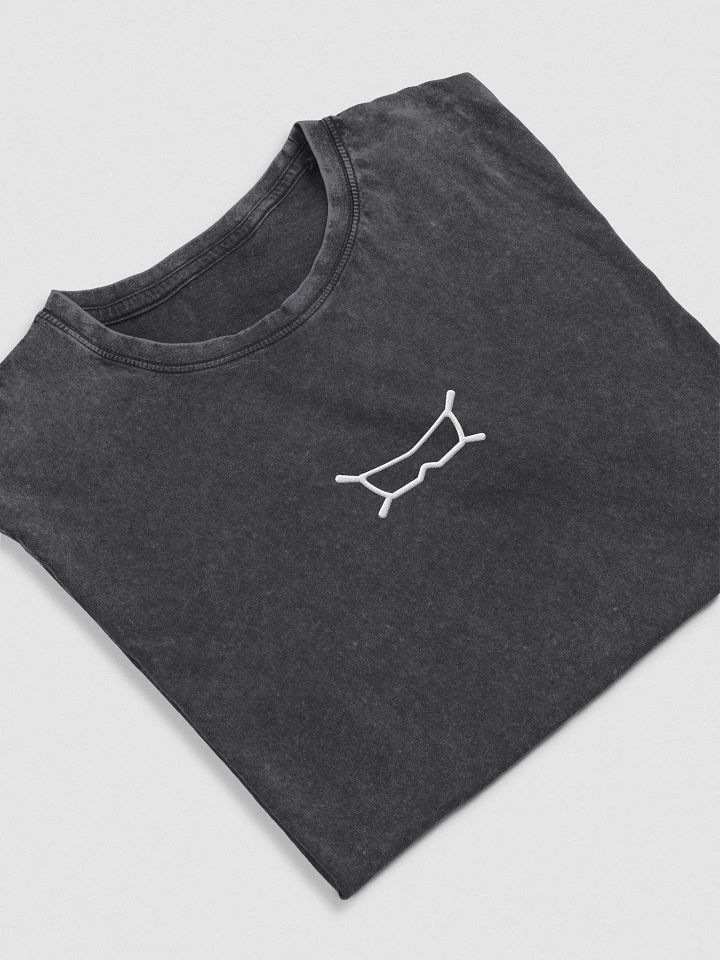 Faded Black Tee (Embroidered Logo) product image (2)