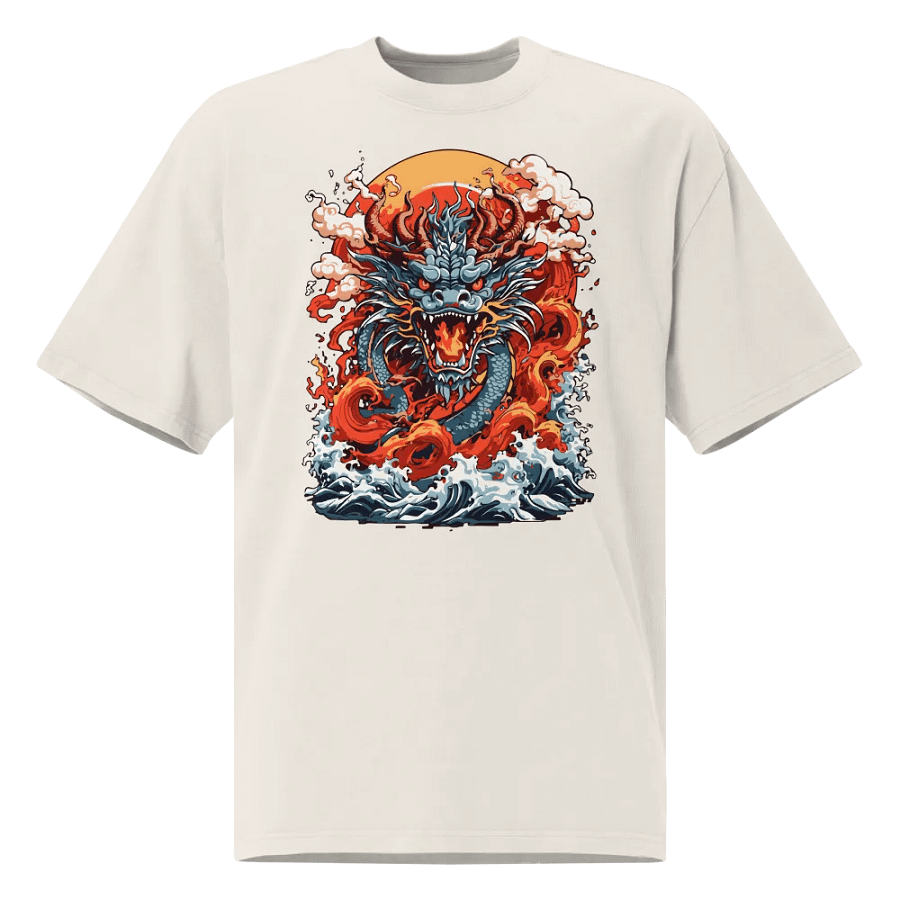 Crimson Dragon Oversized T-Shirt product image (1)