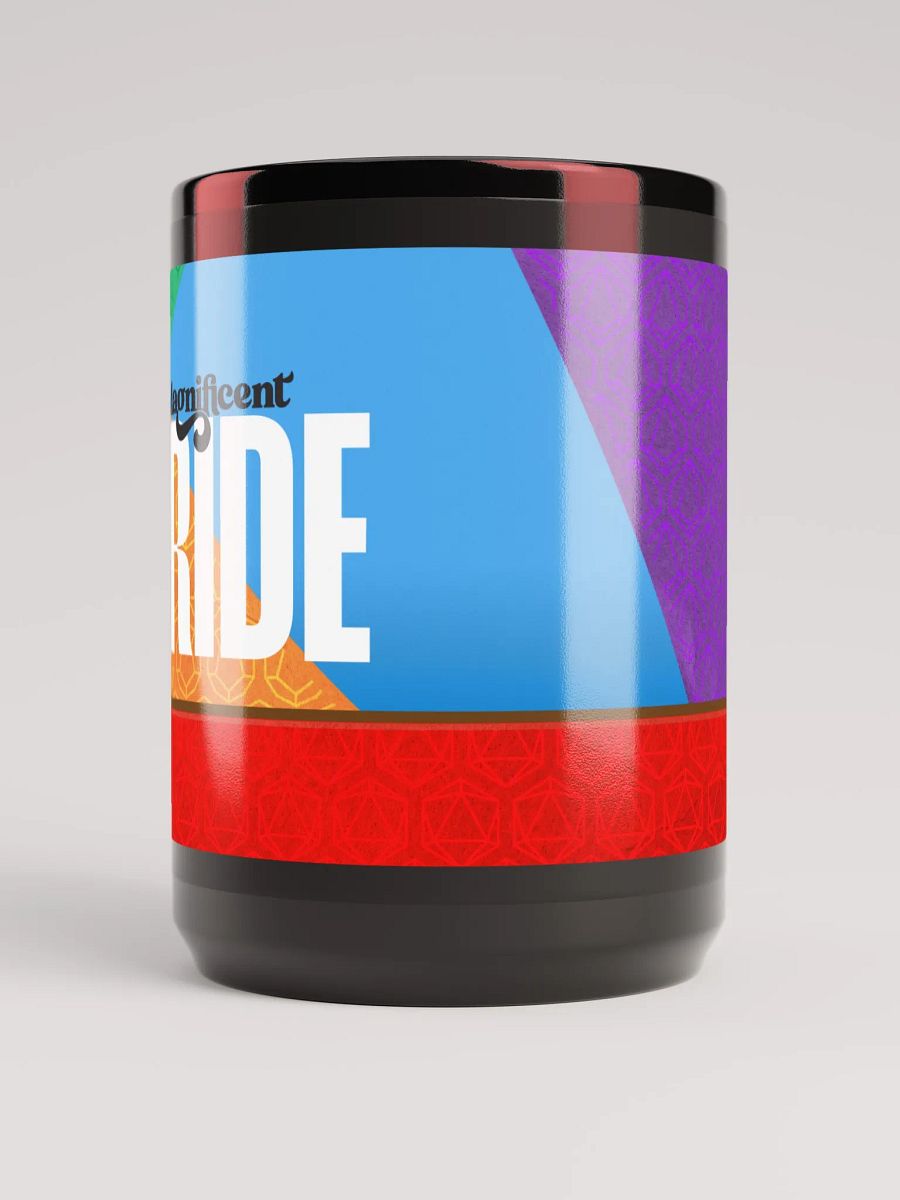 Magnificent PRIDE Pattern - Black Glossy Mug product image (6)