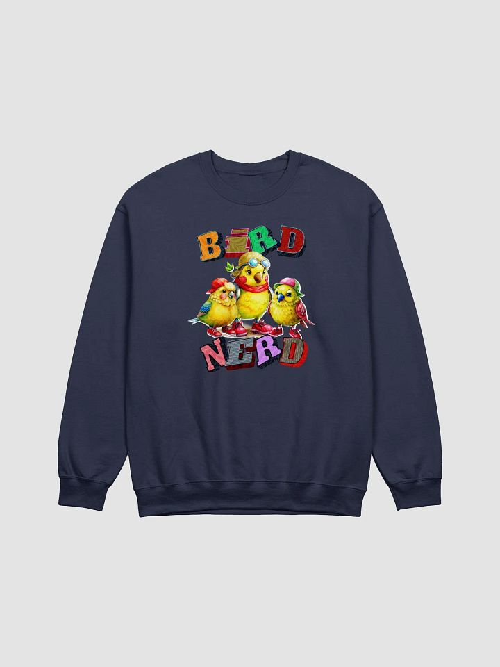 Bird Nerd Yellow Budgie Air-Spun Classic Crewneck product image (13)