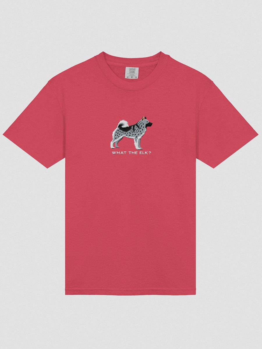 What the Elk? T-Shirt(Embroidered) of a Norwegian Elkhound(Gray) product image (43)