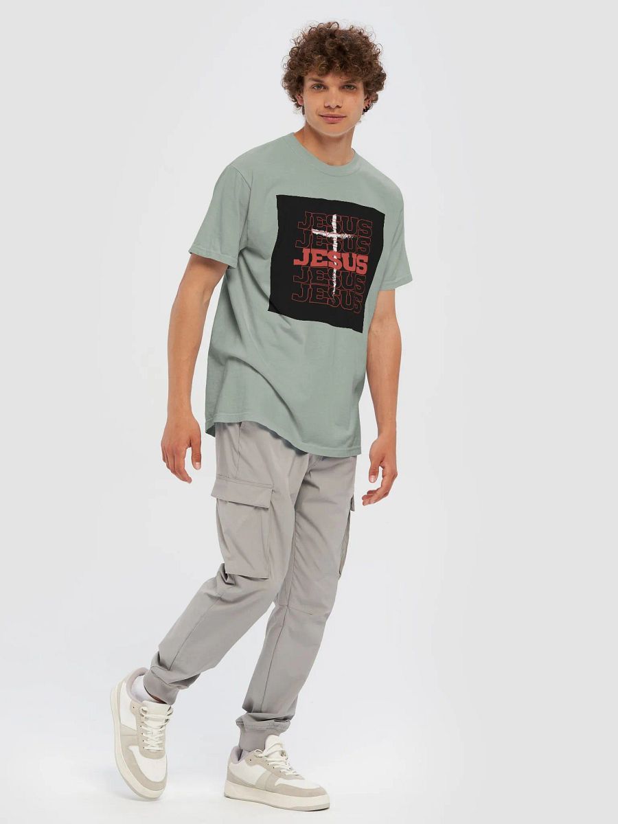 Man T-Shirt Jesus Both Side Garment-Dyed Heavyweight product image (7)