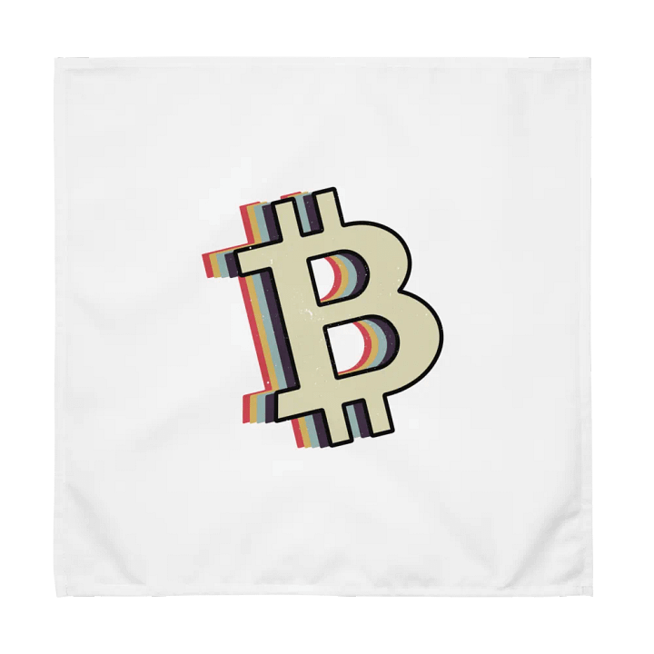 Rainbow Bitcoin Cloth Napkin Set (4) product image (1)