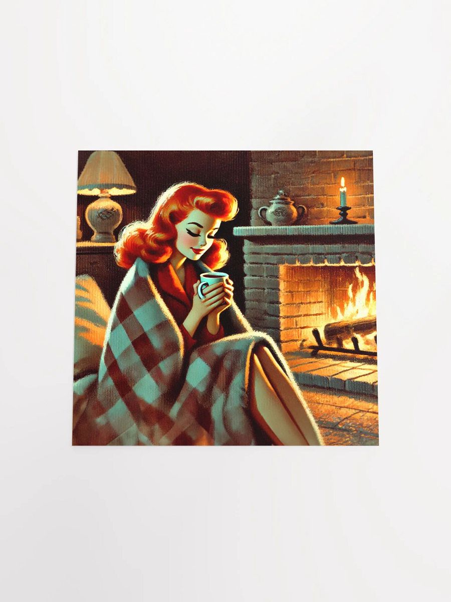 Vintage Style Cozy Fireside Autumn Moments Premium Prints and Posters product image (28)