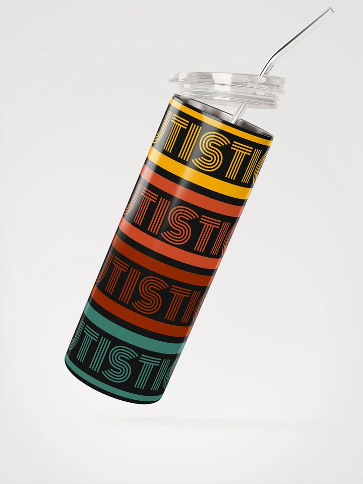 Autistic Retro Wrapped Stainless Steel Tumbler product image (4)