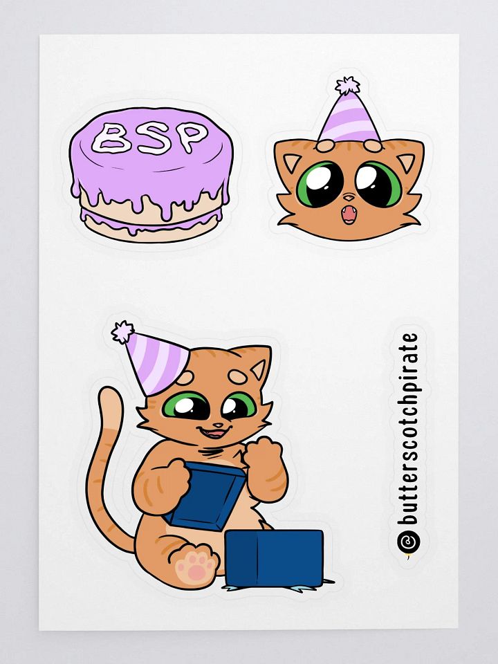 Birthday Baby Sticker Pack (4 stickers) product image (2)
