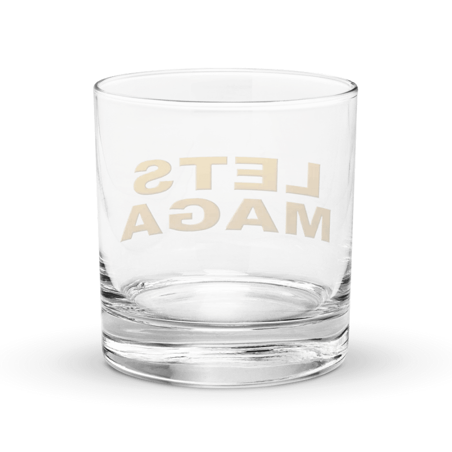 Golden 'LETS MAGA' Rocks Glass product image (8)