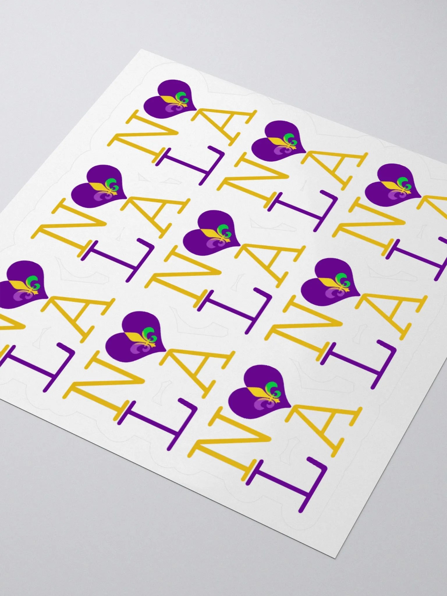 I LOVE NOLA **LEGACY STICKER** (MARDI GRAS 3) product image (3)