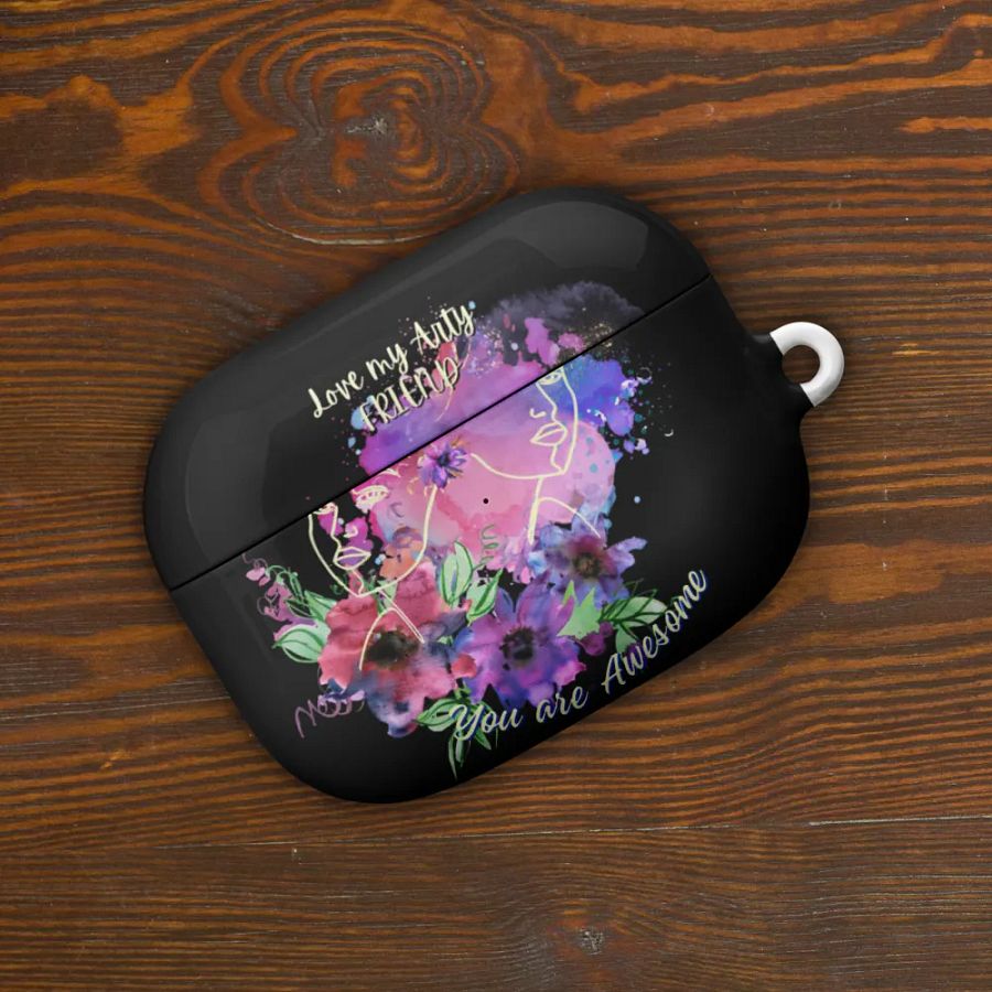 Whimsical Friendship All-Over Print AirPods® Case for your special friend product image (9)