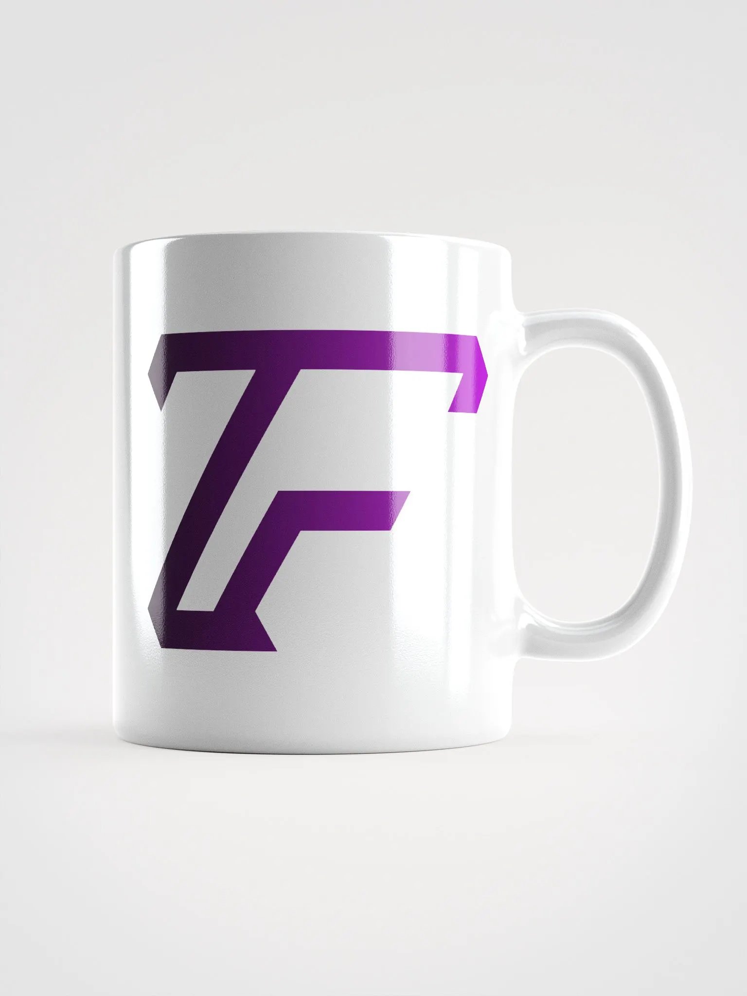 White Glossy TF Logo Mug (3 Sizes) product image (1)