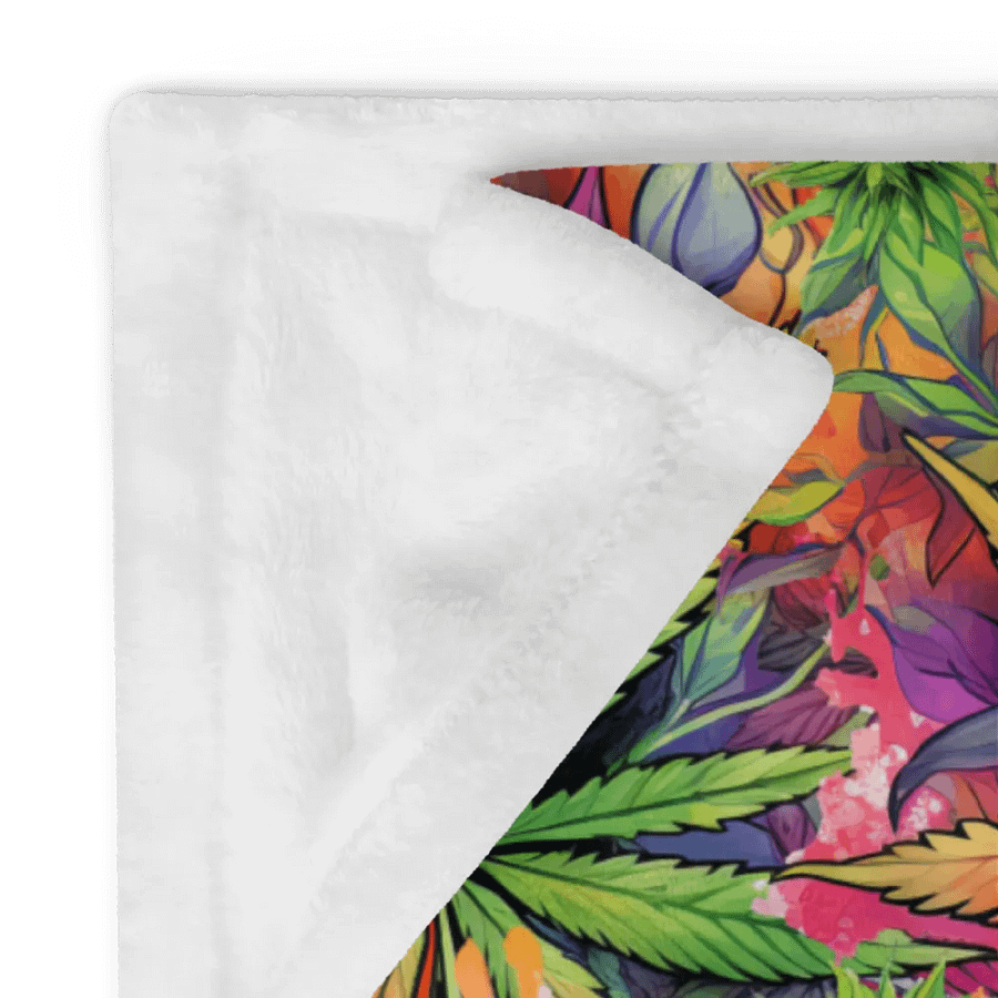Psychedelic Cannabis Dream Throw Blanket product image (12)