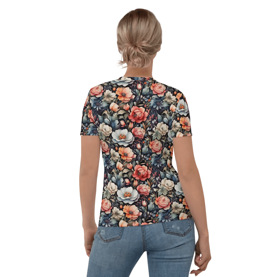 Floral Pattern All Over Print T-shirt product image (6)