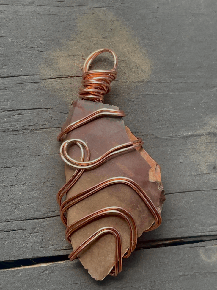 Raw Desert Jasper Crystal Pendant product image (5)
