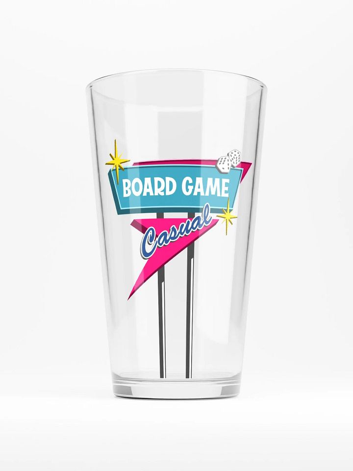Board Game Casual Logo Pint Glass product image (1)
