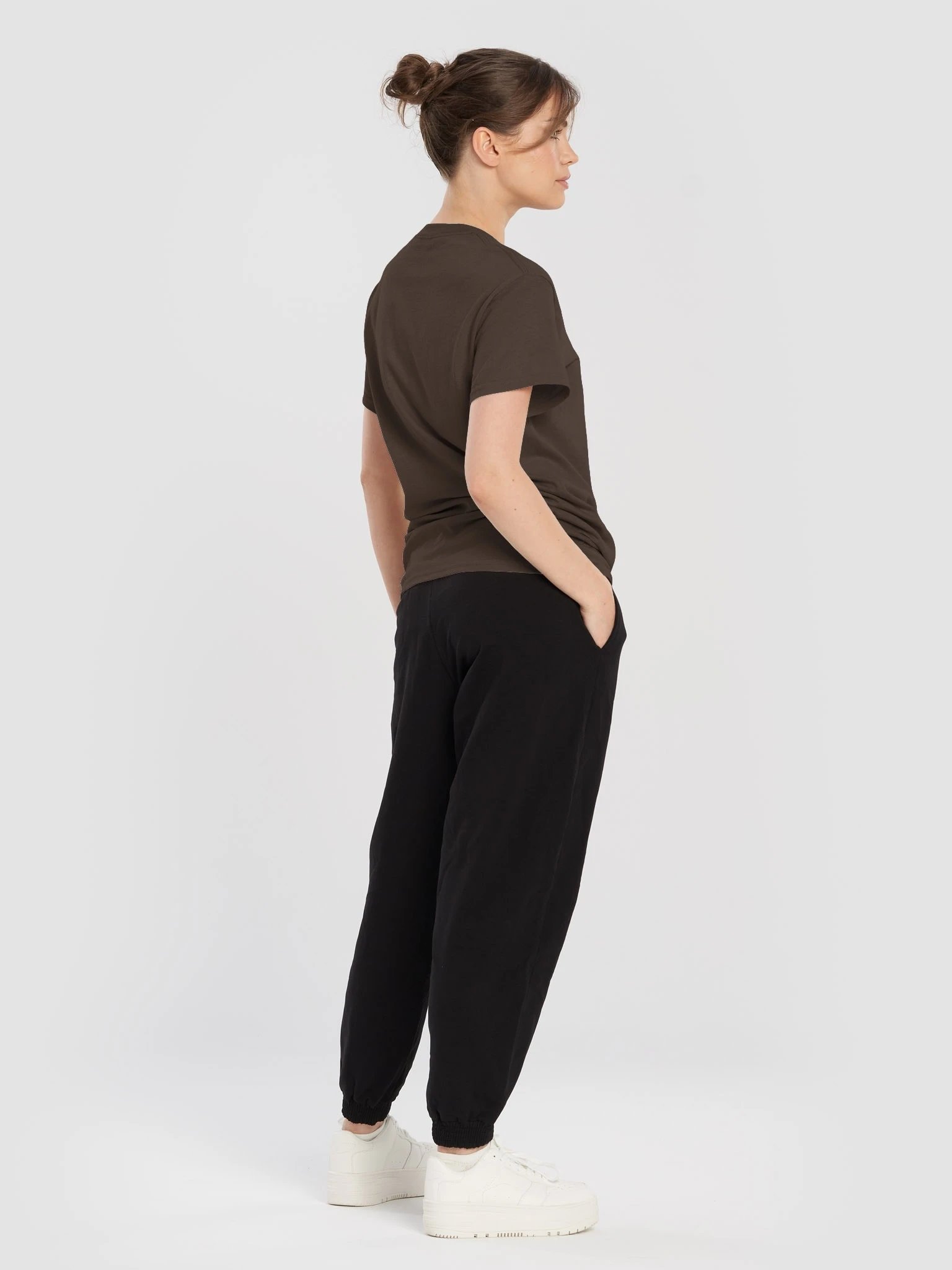 Plain Color Chocolate T-Shirt product image (4)