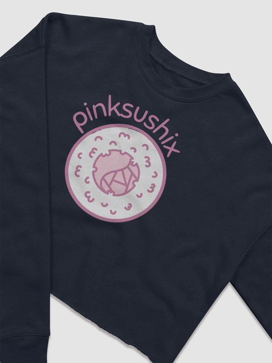 Women's Fleece Cropped PinkSushix Logo Sweatshirt product image (6)