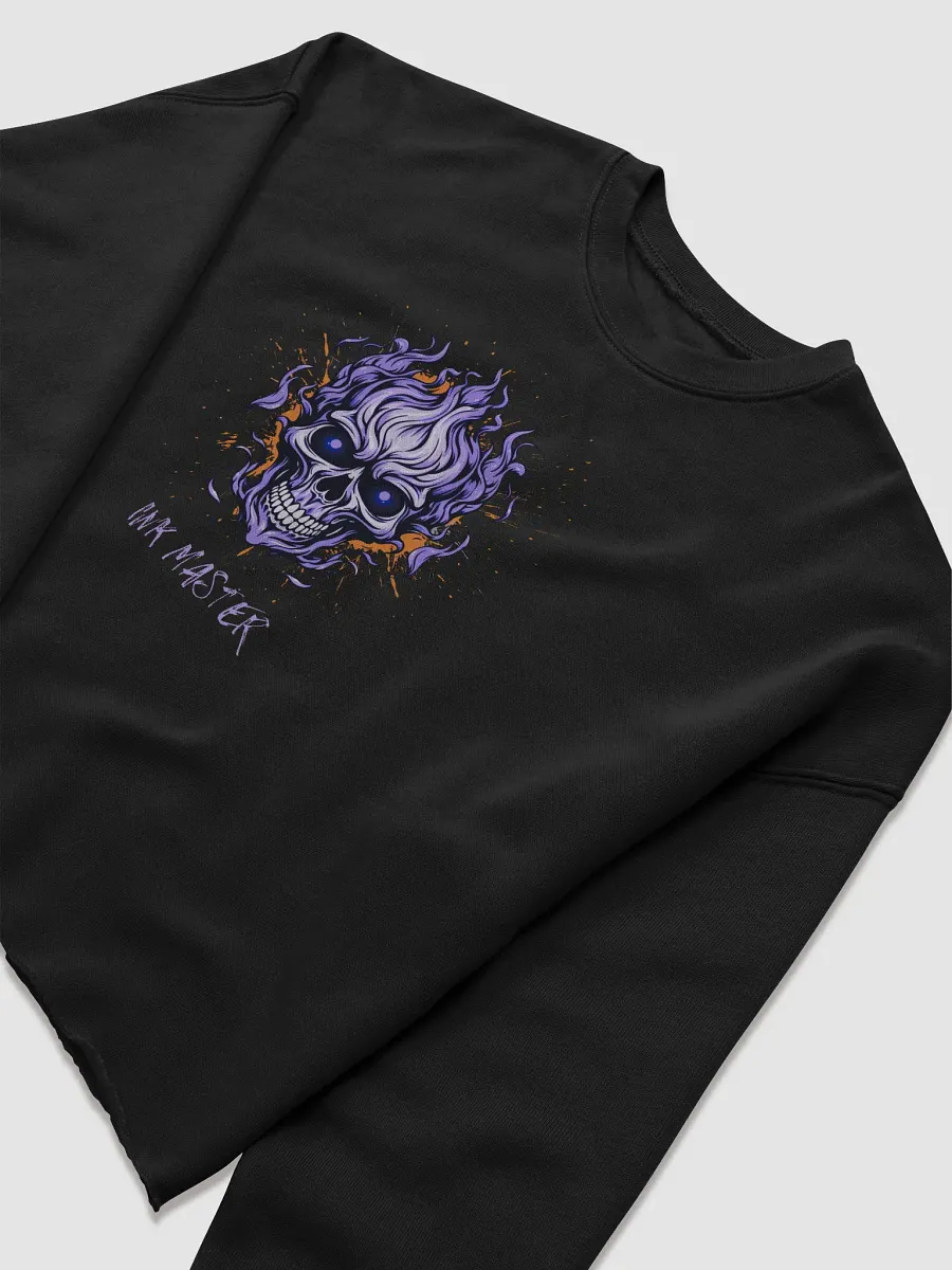 "Ink Master" Fiery Skull Cropped Sweater product image (5)
