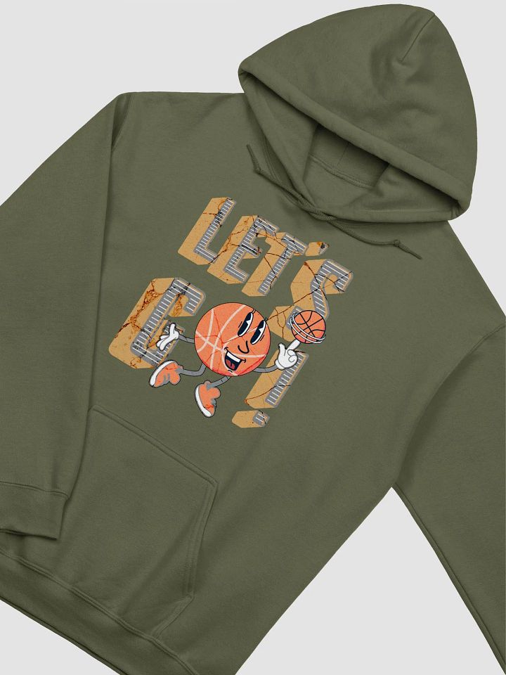Lets Go Basketball Mascot Hoops Hype Gildan Classic Hoodie product image (20)